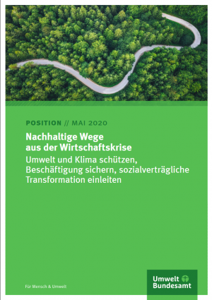 Cover "Nachhaltige Wege aus der Wirtschaftskrise"