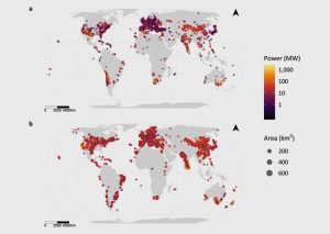 Globale Verteilung von Solar- und Windparks